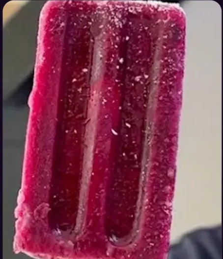 Townly Jamun sorbet pop, a deep pink fruit bar on a stick